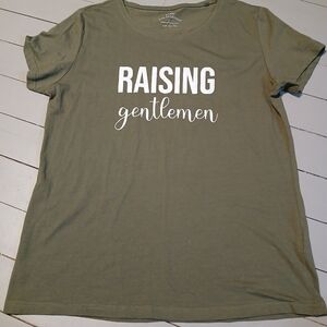 Raising Gentlemen Olive Green T-Shirt
